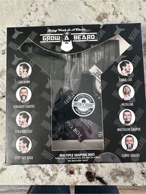 Black Beard Shaping Tool – Precision Grooming Template